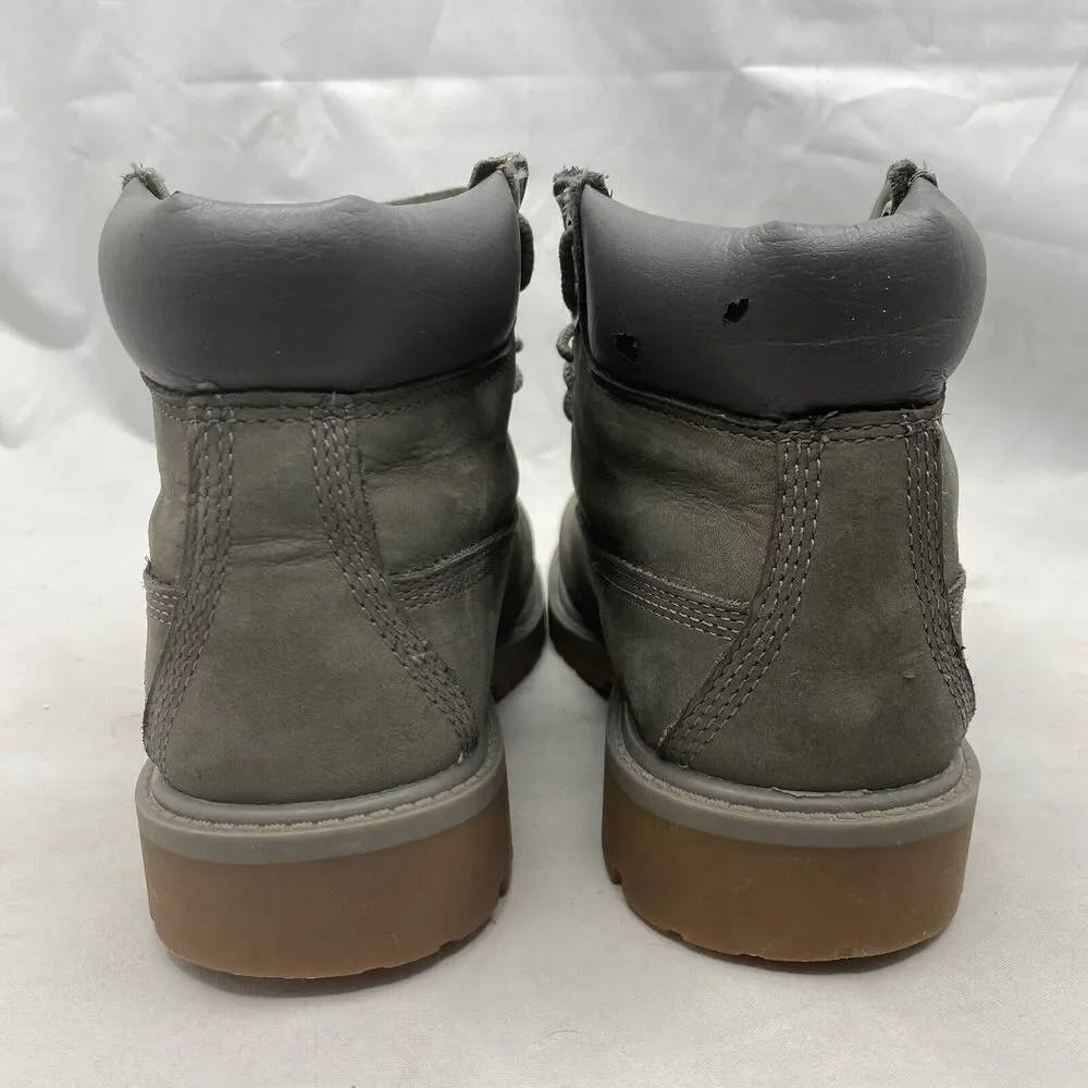 Timberland 6” Premium Waterproof 200G Insulated Boots Olive Green Boys Size 2 US